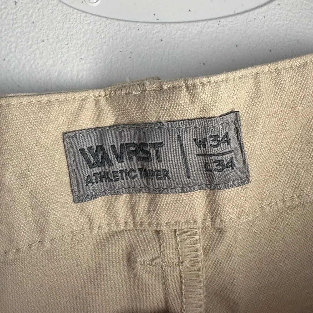 Men's Beige VRST Athletic Tapered Pant‎